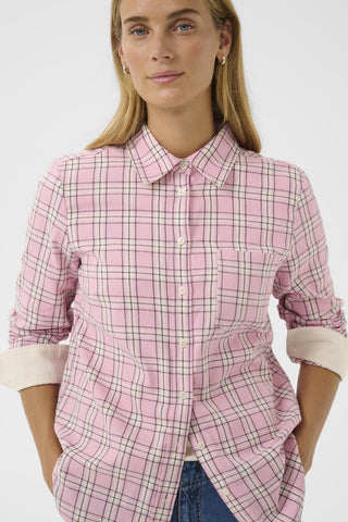 Part Two Checked Shirt Pink Yana - MMJs Fashion