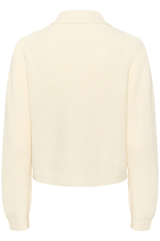 Part Two Collared Cardigan Cream Lucianna - MMJs Fashion