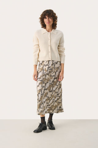 Part Two Collared Cardigan Cream Lucianna - MMJs Fashion
