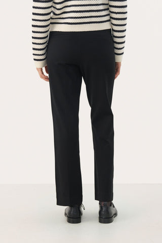 Part Two Comfort Waist Trousers Black Ponta - MMJs Fashion