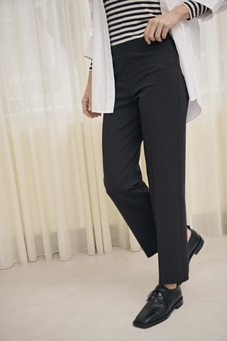 Part Two Comfort Waist Trousers Black Ponta - MMJs Fashion