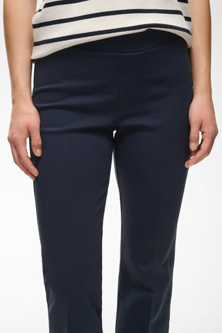 Part Two Comfort Waist Trousers Navy Blue Ponta - MMJs Fashion