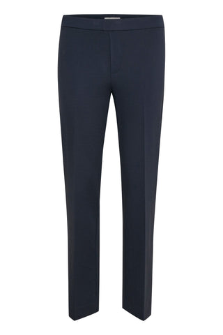 Part Two Comfort Waist Trousers Navy Blue Ponta - MMJs Fashion