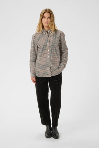 Part Two Corduroy Cropped Trousers Black Netta - MMJs Fashion