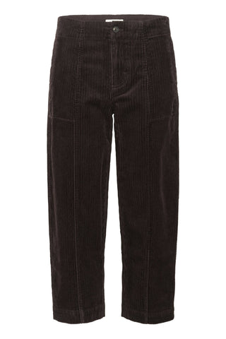 Part Two Corduroy Cropped Trousers Brown Netta - MMJs Fashion