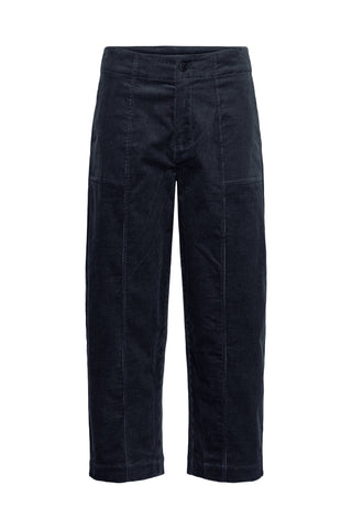 Part Two Corduroy Cropped Trousers Dark Navy Netta - MMJs Fashion
