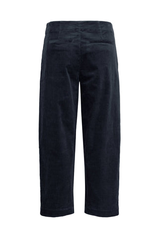 Part Two Corduroy Cropped Trousers Dark Navy Netta - MMJs Fashion