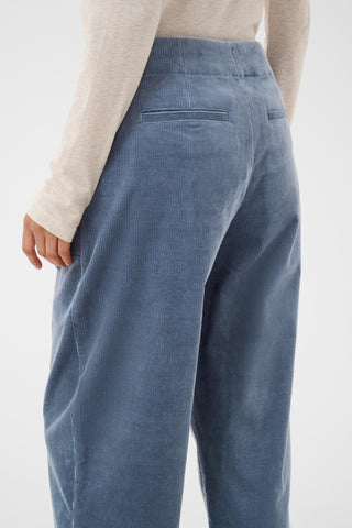 Part Two Corduroy Cropped Trousers Flint Blue Netta - MMJs Fashion