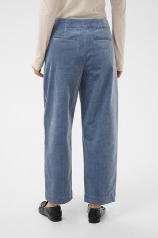 Part Two Corduroy Cropped Trousers Flint Blue Netta - MMJs Fashion