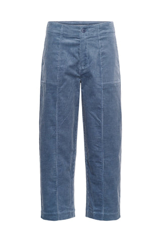 Part Two Corduroy Cropped Trousers Flint Blue Netta - MMJs Fashion