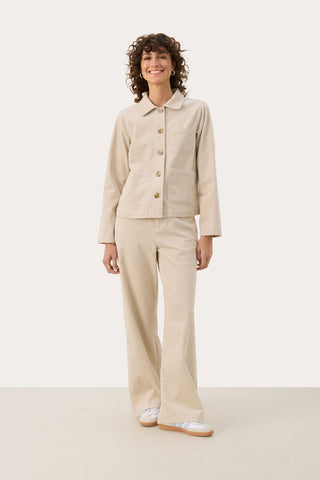 Part Two Corduroy Jacket Beige Lone - MMJs Fashion