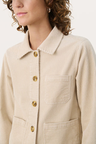 Part Two Corduroy Jacket Beige Lone - MMJs Fashion