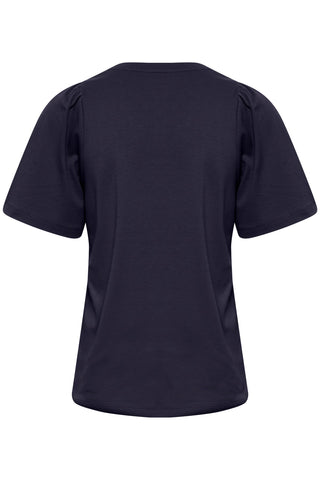 Part Two Cotton T-Shirt Navy Blue Imalea - MMJs Fashion