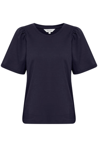 Part Two Cotton T-Shirt Navy Blue Imalea - MMJs Fashion