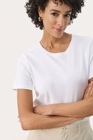 Part Two Cotton T-Shirt White Lenya - MMJs Fashion