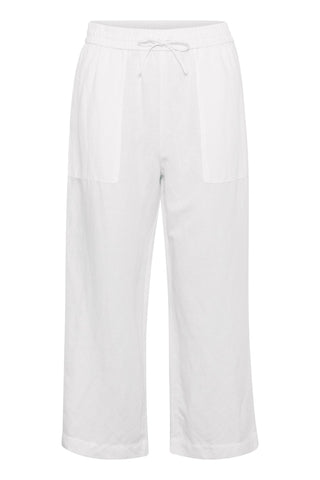 Part Two Cropped Trousers White Eniolas - MMJs Fashion