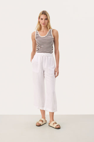Part Two Cropped Trousers White Eniolas - MMJs Fashion