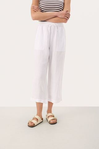Part Two Cropped Trousers White Eniolas - MMJs Fashion