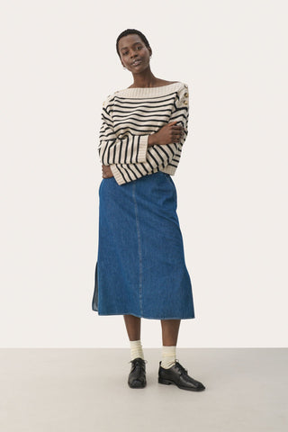 Part Two Denim Skirt Medium Blue Lizzie - MMJs Fashion