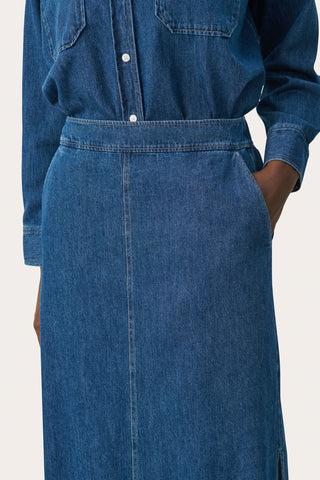 Part Two Denim Skirt Medium Blue Lizzie - MMJs Fashion