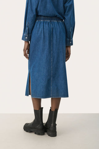 Part Two Denim Skirt Medium Blue Lizzie - MMJs Fashion