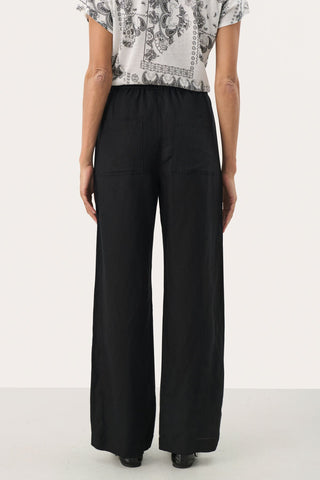 Part Two Drawstring Waist Trousers Black Eniola - MMJs Fashion