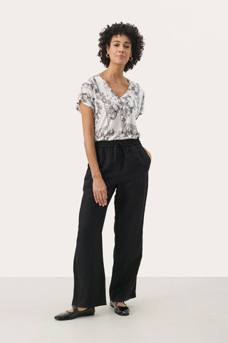 Part Two Drawstring Waist Trousers Black Eniola - MMJs Fashion