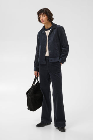 Part Two Fine Cord Jacket Dark Navy Constanze - MMJs Fashion