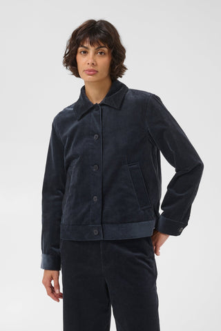 Part Two Fine Cord Jacket Dark Navy Constanze - MMJs Fashion