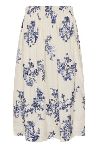 Part Two Floral Pattern Skirt Blue Amaia - MMJs Fashion