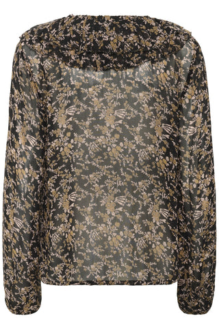Part Two Floral Print Blouse Black Sanaz - MMJs Fashion