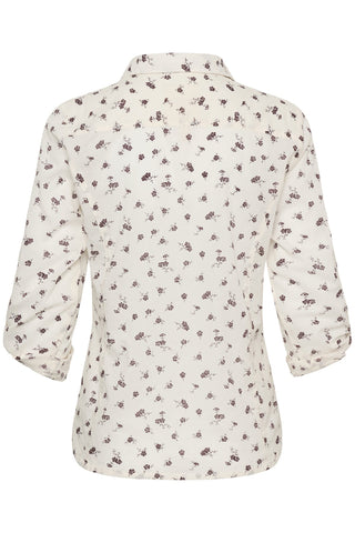 Part Two Floral Print Blouse Ivory Cortnio - MMJs Fashion