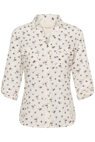 Part Two Floral Print Blouse Ivory Cortnio - MMJs Fashion