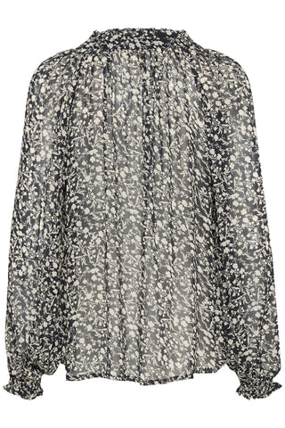 Part Two Floral Print Blouse Navy Blue Kelsia - MMJs Fashion