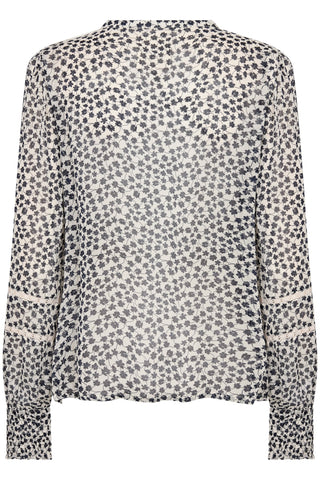 Part Two Floral Print Blouse Navy Blue Nesma - MMJs Fashion