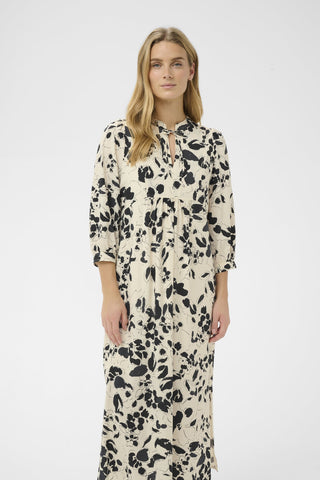 Part Two Floral Print Dress Blue Alessa - MMJs Fashion