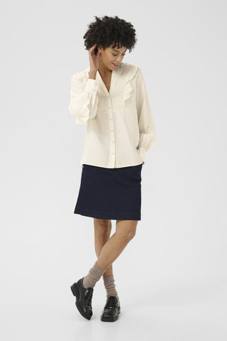 Part Two Frill Blouse Ivory Stefani - MMJs Fashion