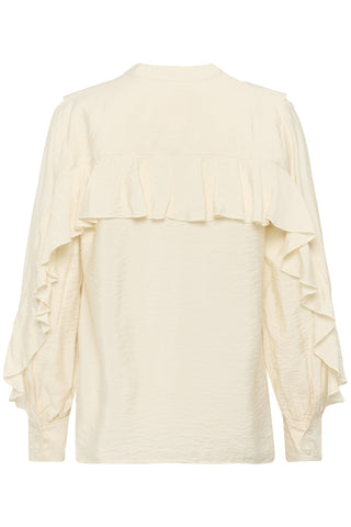 Part Two Frill Blouse Ivory Stefani - MMJs Fashion
