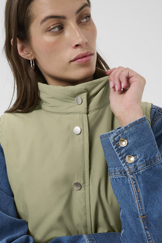 Part Two Gilet Vetiver Green Yanna - MMJs Fashion