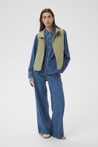 Part Two Gilet Vetiver Green Yanna - MMJs Fashion