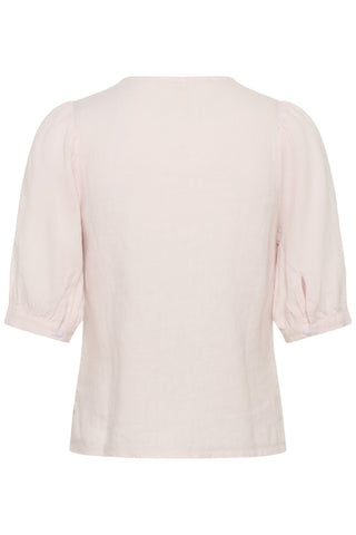Part Two Half Sleeve Linen Blouse Pink Azra - MMJs Fashion