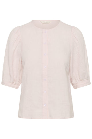 Part Two Half Sleeve Linen Blouse Pink Azra - MMJs Fashion