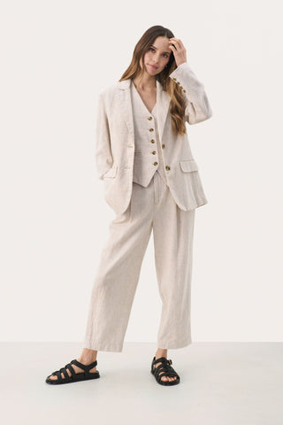 Part Two Jacket Beige Melange Nikoleta - MMJs Fashion