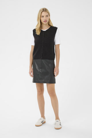 Part Two Knitted Waistcoat Black Pimira - MMJs Fashion