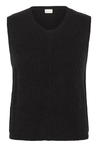 Part Two Knitted Waistcoat Black Pimira - MMJs Fashion
