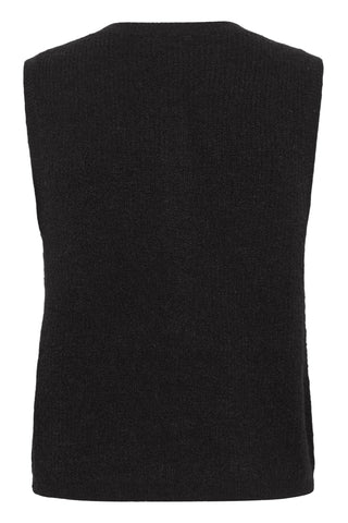 Part Two Knitted Waistcoat Black Pimira - MMJs Fashion
