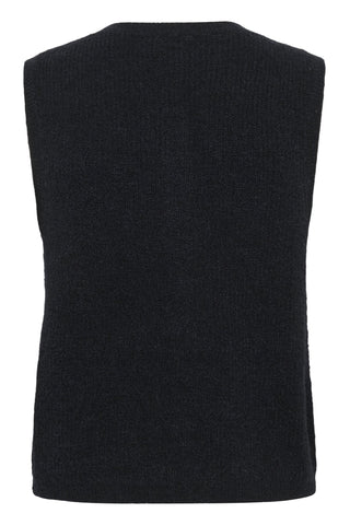 Part Two Knitted Waistcoat Dark Navy Pimira - MMJs Fashion