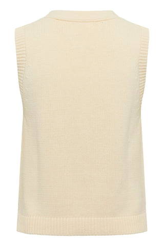Part Two Knitted Waistcoat Ivory Christin - MMJs Fashion