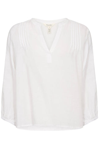 Part Two Linen Blouse White Nyara - MMJs Fashion
