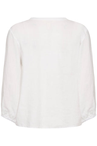 Part Two Linen Blouse White Nyara - MMJs Fashion